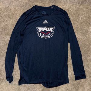 Adidas Florida Atlantic (FAU) FAU Owl Logo Navy Long Sleeve Shirt XXL